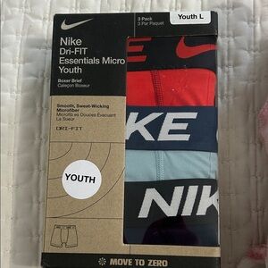 Nike Youth Dri-FIT Micro Boxer Briefs - Red, Blue, Black